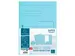 Dossiermap 2 kleppen SUPER 250 Contact 24x32cm Lichtblauw 25 stuks