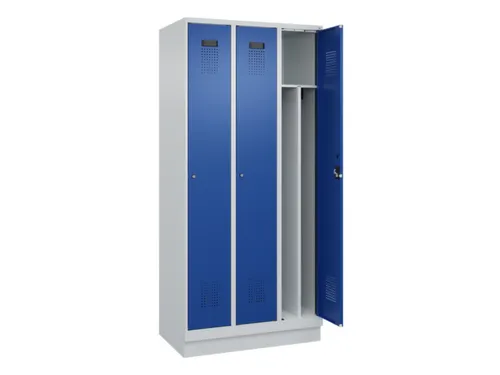 locker voor scheiding van kleding,HxBxD 1950x900x500mm,3vak