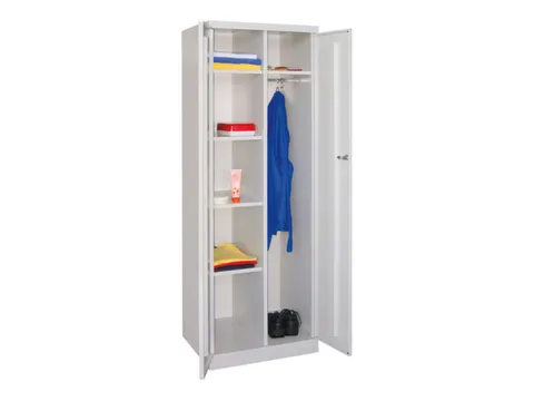 kleding-/wasgoedkast,HxBxD 1800x600x500mm,RAL7035,front RAL7035