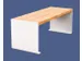 Banc sans dossier L1200mm 3 lattes chêne clair/RAL9010