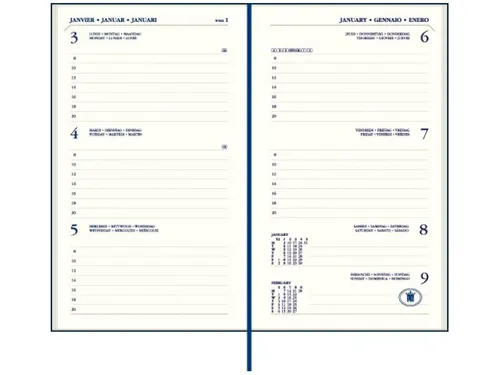 Agenda 2027 Ryam Memoplan 7 Nappa 7dagen/2pagina's assorti