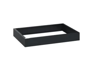sokkel,HxBxD 100x750x500mm,kunststof,RAL7021,meerprijs - 1