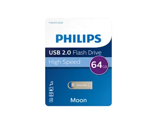 USB stick 2.0 Philips Moon USB-A 64GB zilver - 3