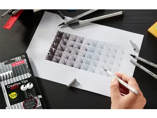 Creative Tips STABILO Arty assorti tips zwart en grijs 10 stuks - 4