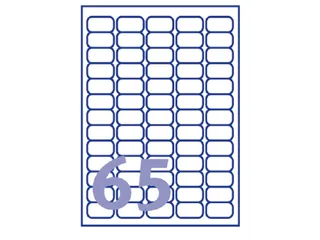 Etiket Avery L7651-25 38.1x21.2mm Laserprinter Wit 6500 stuks - 3