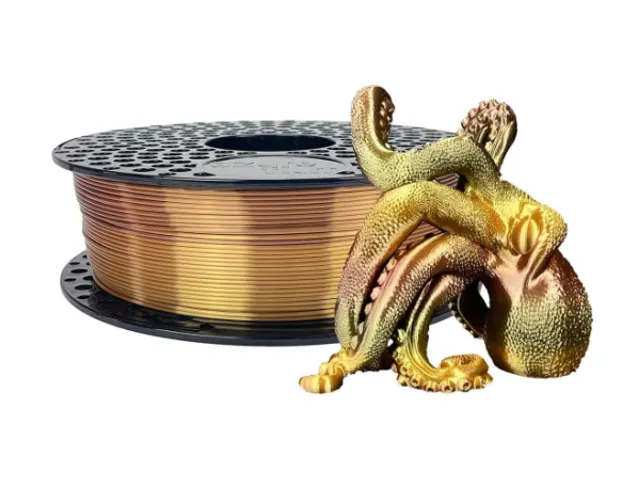 Azurefilm PLA Silk 3D filament 1,75mm Rainbow Amber 1kg