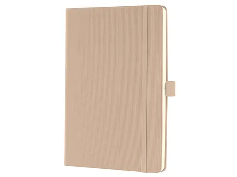 Notitieboek Conceptum A5 Beige gelinieerd hardcover. Genummerde pagina