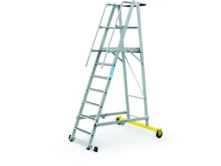 Platformladder Aluminium Bordes H X B X D 1800X 600X 630Mm 7Treden - 4