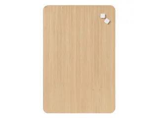 Glasmagneetbord Naga 40x60cm eiken afgeronde hoeken - 1