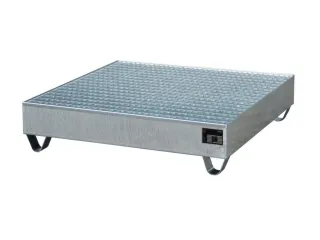 Systeem-Opvangbak Verzinkt 4x 200l 216l 285x1200x1200mm Rooster - 1