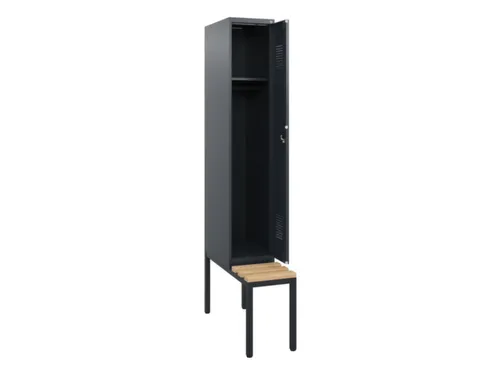 locker met bank,HxBxD 1950x300x815mm,1vak,vak B 300mm,cilinderslot