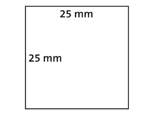 Etiket Dymo 1933083 industrieel 25x25mm 2 rollen á 850 stuks wit