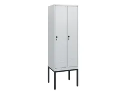 locker,HxBxD 1950x600x500mm,2vak,vak B 300mm,draaigrendel