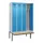 locker met bank,voor scheiding van kleding,HxBxD 2120x1200x815mm,4vak