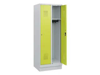 schoollocker,HxBxD 1630x600x500mm,2vak,vak B 300mm,cil.-slot,sokkel - 1