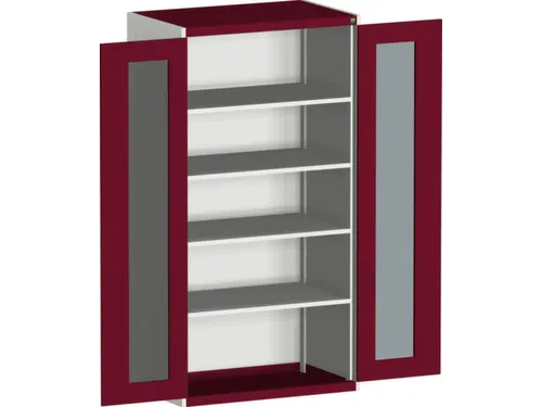 systeemkast,HxBxD 2000x1050x650mm,4xStalen bodem,5-punts sluitsysteem