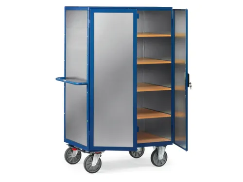 Kastwagen 750kg Laadoppervl. Lxb 1200x780mm 5 Legborden Met Deuren