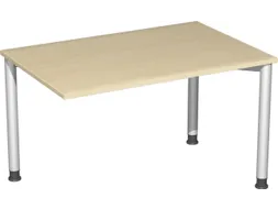 koppelelement voor bureau,HxBxD 680-800x1200x800mm,blad esdoorn,hoekig