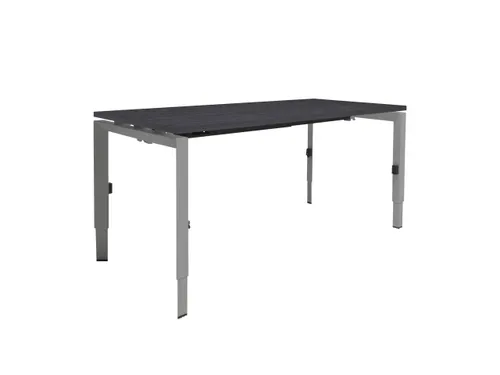Bureau Linesto N3 hoogte instelbaar 180x80cm houtprint schaduw alu