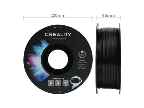 Creality 3D Printer Filament PETG 1.75mm Zwart 1kg