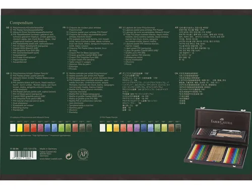 Kleurpotloden Faber-Castell Art&Graphic Compendium mahoniebox