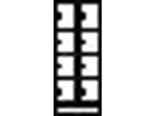 lockerkast,HxBxD 1518x600x500mm,2x4vakken,RAL7035,front RAL5010