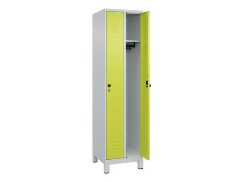 locker,HxBxD 1950x500x500mm,2vak,vak B 250mm,draaigrendel,voeten