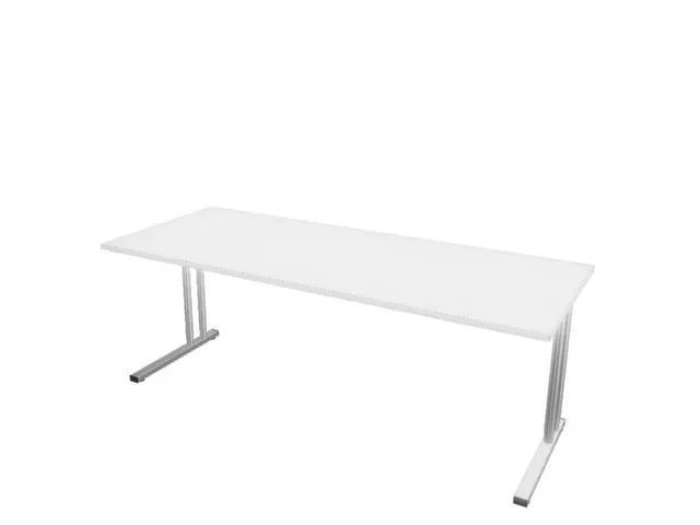 In hoogte verstelbaar bureau,HxBxD 720-840x2000x800mm,Bl-wit