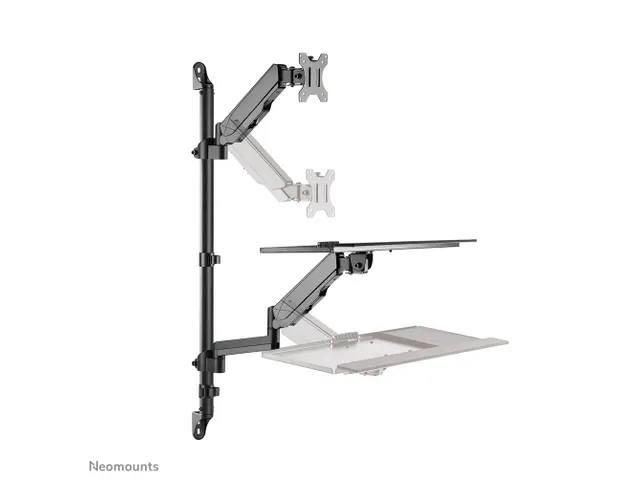 Neomounts WL90-325BL1 Zit-sta werkstation wand - 17-32 inch - 1-9 kg (
