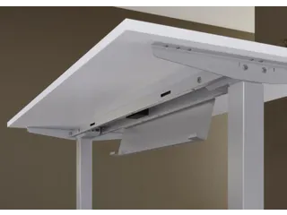 In hoogte verstelbare vergadertafel,HxBxD 710-1200x2200x1030mm - 8