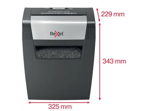 Papiervernietiger Rexel Momentum X308 snippers 5x42mm P-3