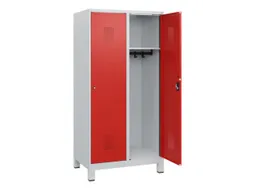 schoollocker,HxBxD 1630x800x500mm,2vak,vak B 400mm,cil.-slot,voeten