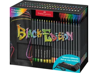 Kleurpotlood Faber-Castell Black Edition 72 stuks in roletui zwart - 1