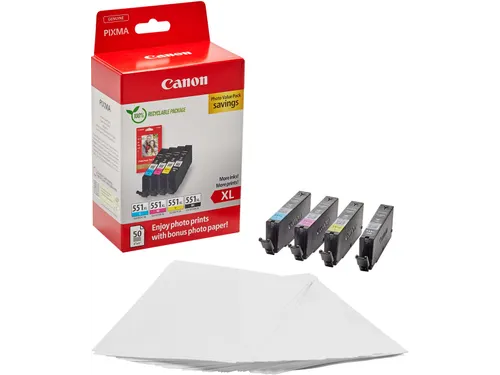 CLI-551XL 4-kleurencatridge Photo Value Pack 6443B008 660 pagina's