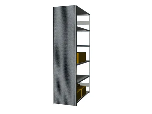zijwand,v. inhaakstelling,HxD 2500x800mm,verzinkt,perforatieplaat