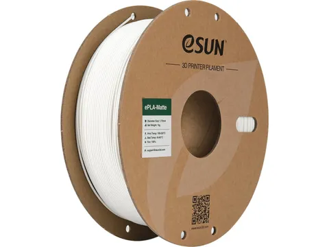 eSUN 3D printer Filament ePLA-Matte 1,75mm Melk Wit 1kg