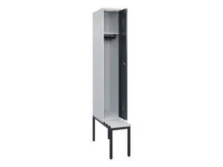 locker met bank,HxBxD 2120x300x815mm,1vak,vak B 300mm,cilinderslot - 1