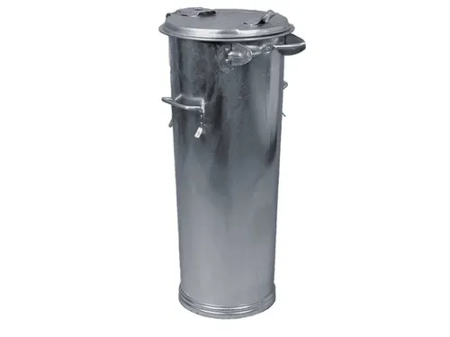 Vuilnisbak Staal 65 liter Ø Boven/Onder 400/305mm H880mm 2 Handgrepen