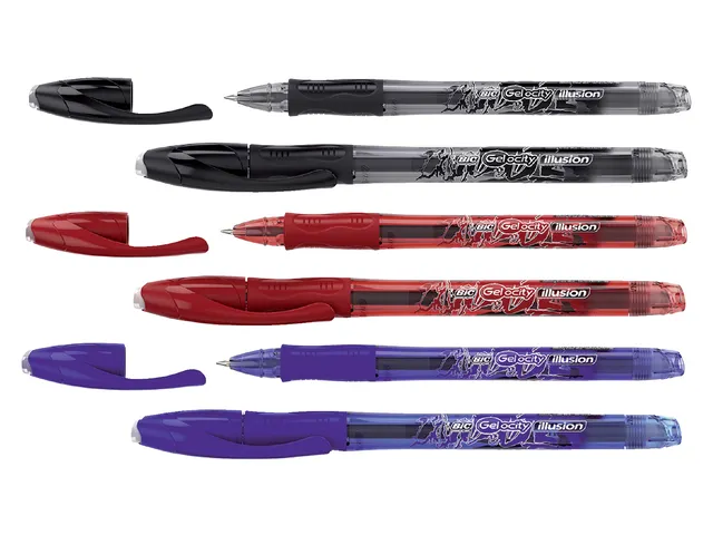 Stylo gel BIC Gel-ocity Illusion Medium noir