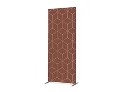 Scheidingswand Textiel Deco 100x200cm Hexagon Roest bruin