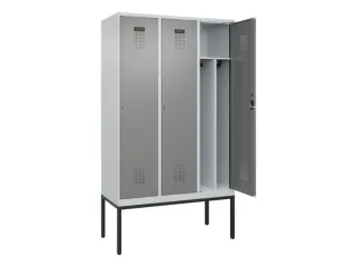 locker voor scheiding van kleding,HxBxD 2120x1200x500mm,3vak - 1