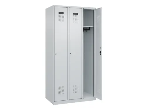 locker,HxBxD 1850x900x500mm,3vak,vak B 300mm,cil.-slot,staand op vloer