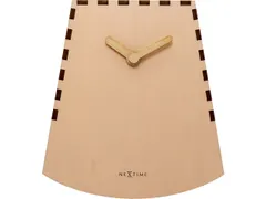 Tafelklok NeXtime Rocky 19.5x18x8.8 cm hout zalm