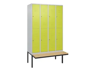 Dubbeldekse dekenkist,HxBxD 2120x1200x815mm,4x2vak.,vak B 300mm - 1