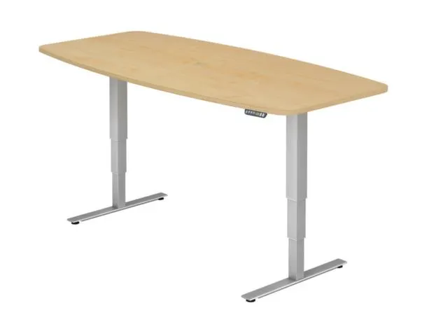 In hoogte verstelbare vergadertafel,HxBxD 635-1285x2200x1030mm