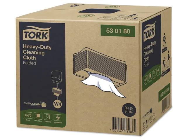 Tork 530180 Heavy Duty Reinigingsdoeken Wit