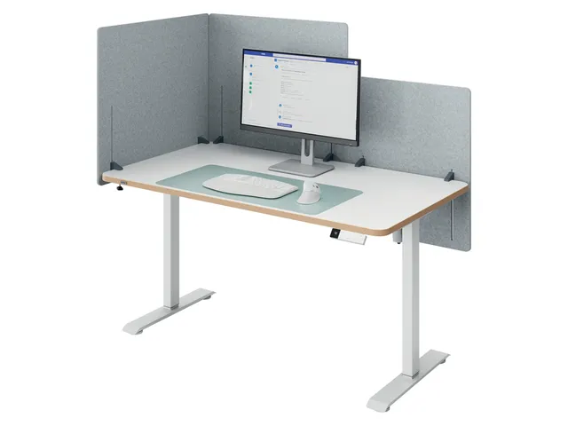 Bureauscherm Leitz in hoogte verstelbaar 70x80cm