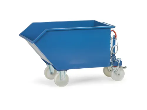 Kiepbakken 6275a 1000kg Ral5007 750 liter Aftapkraan
