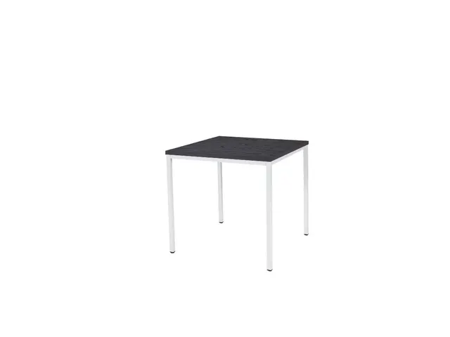 Domino Basic Tafel Vaste Hoogte 80x80 houtprint schaduw wit 4-poots