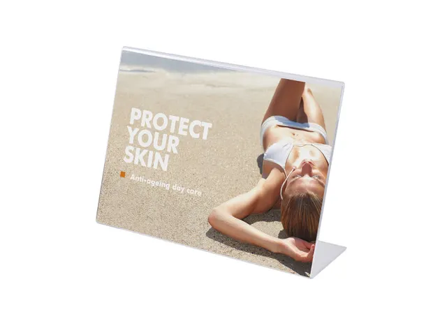 Folderstandaard L-model Liggend A5 Acryl